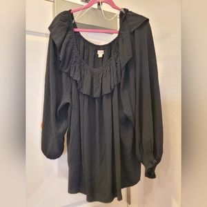 Knox Rose Long Sleeve Ruffle Blouse